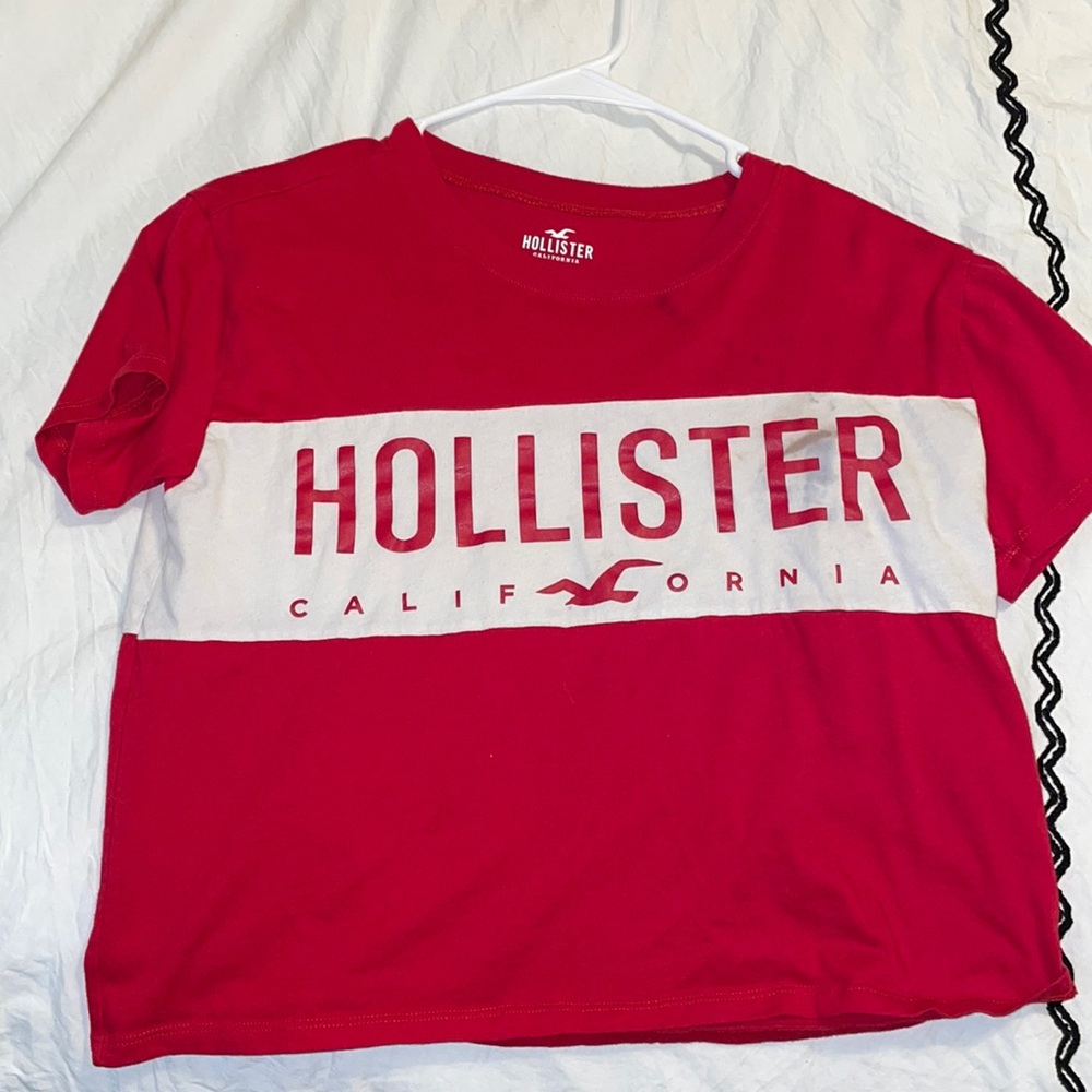 Red crop top